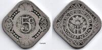Nederland Nederland 1923 5 Cent Wilhelmina ZG -