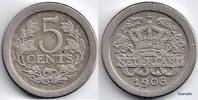 Nederland Nederland 1908 5 Cent Wilhelmina -