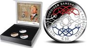 Nederland Nederland 2017 10 euro verjaardagstientje Zilver Kleurset -