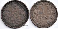 Nederland Nederland 1916 1 Cent Wilhelmina (korte 6) -