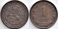 Nederland Nederland 1897 1 Cent Wilhelmina (misslag) -