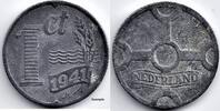 Nederland Nederland 1941 1 Cent, zink, Wilhelmina F+ -