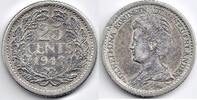 Nederland Nederland 1913 25 Cent Wilhelmina P- -