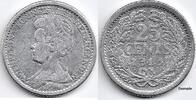Nederland Nederland 1913 25 Cent Wilhelmina F- -
