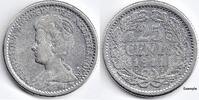 Nederland Nederland 1911 25 Cent Wilhelmina F -