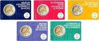 Speciale 2 euromunten 2 euro Frankrijk 2021 'Olympics' in coincard (serie van 5 stuks) -