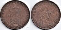 Nederlands-Indië Nederlands Indië 1919 1 Cent Wilhelmina F -