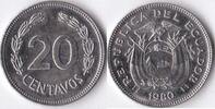 Ecuador 1980 Ecuador 20 Centavos 1980  2,75 EUR  plus 5,00 EUR verzending