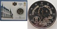 Speciale 2 euromunten 2 Euro Luxemburg 2022 'Huwelijk Guillaume & Stephanie' in coincard Met muntteken -