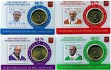 Vaticaan Vaticaan 2019 50 Cent in coincard met zegel nummer 22 t/m 25 -