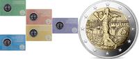 Speciale 2 euromunten 2 euro Frankrijk 2023 'Olympics' in coincard (serie van 5 stuks) -