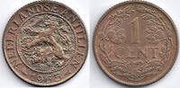 Nederlandse Antillen Nederlandse Antillen 1965 1 Cent Juliana P+ MISSLAG -