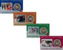 Vaticaan Vaticaan 2022 50 Cent in coincard met zegel nummer 40 t/m 43 -