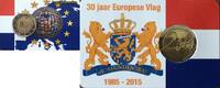 Speciale 2 euromunten 2 euro Nederland 2015 Europese Vlag in Coincard Oplage 500 stuks -