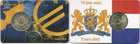 Speciale 2 euromunten 2 euro Nederland 2012 10 jaar Euro In coincard Oplage 500 stuks -