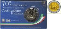 Italië 2 Euro2018 70 jaar Italiaanse Grondwet in Coincard -