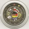 Gekleurde euromunten 2 Euro Duitsland 2012 10 jaar Euro Gekl. F -