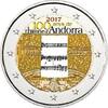 Gekleurde euromunten 2 Euro Andorra 2017 Volkslied Gekleurd -