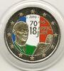 Gekleurde euromunten 2 Euro Frankrijk 2010 de Gaulle Gekleurd -
