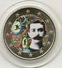 Gekleurde euromunten 2 Euro Frankrijk 2013 Coubertin Gekleurd 194/3 -