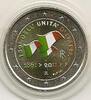 Gekleurde euromunten 2 Euro Italië 2011 150 jaar Republiek gekleurd 133/1 -