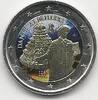 Gekleurde euromunten 2 Euro Italië 2015 750e geboortedag van Dante Alighieri. Gekleurd -