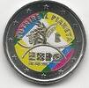 Gekleurde euromunten 2 Euro Italië 2015 Expo Gekleurd -