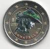 Gekleurde euromunten 2 Euro Italië 2016 Donatello Gekleurd -