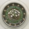 Gekleurde euromunten 2 Euro Slovenië 2010 Botanische tuin gekleurd 109-3 -