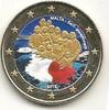 Gekleurde euromunten 2 Euro Malta 2013 Self Government gekleurd 183/7 -