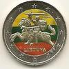 Gekleurde euromunten Litouwen 2015 2 euro gekleurd -