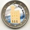 Gekleurde euromunten 2 Euro San Marino 2011 Gekleurd Type 4 -