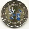 Gekleurde euromunten 2 Euro Monaco 2013 20 jaar un lid Gekleurd 191/1 -