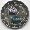 Gekleurde euromunten 2 Euro Portugal 2015 150 jaar Portugese Rode Kruis Gekleurd -