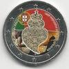 Gekleurde euromunten 2 Euro Portugal 2016 Olympische spelen Rio de Janeiro Gekleurd -