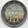 Gekleurde euromunten 2 Euro Spanje 2016 Aquaduct van Segovia Gekleurd -