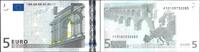Euro Biljetten 5 Euro Biljet met handtekening van J.C. Trichet P/E005J3 -