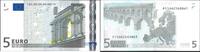 Euro Biljetten 5 Euro Biljet met handtekening J.C. Trichet P/E005E1 -