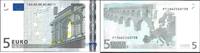 Euro Biljetten 5 Euro Biljet met handtekening J.C. Trichet P/E005E1 -