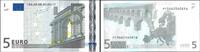 Euro Biljetten 5 Euro Biljet met handtekening J.C. Trichet P/E005E1 -