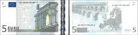Euro Biljetten 5 Euro Biljet met handtekening J.C. Trichet U/L022L6 -