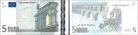 Euro Biljetten 5 Euro Biljet met handtekening J.C. Trichet U/L022L6 -