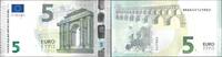 Euro Biljetten 5 Euro Biljet met handtekening M. Draghi N/N017F6 -