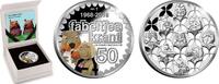 Nederland 2018 De Fabeltjeskrant penning Ed & Willem Bever Zilver -