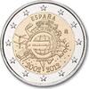 Speciale 2 euromunten 2012 2 Euro Spanje 2012 10 Jaar Euro unz 4,75 EUR  plus 5,00 EUR verzending