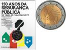Portugal 2 euro2017 150 jaar politie in coincard -