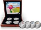 Nederland Nederland 2012 5 euro Zilveren Tulpen Kleurset -