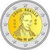 Speciale 2 euromunten 2 Euro België 2009 Louis Braille -