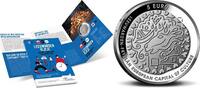 5 Euro 2018  Nederland 2018 5 Euro Leeuwarden Culturele stad van Europa Zilver PP