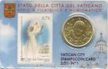 Vaticaan Vaticaan 2011 50 Cent in coincard met zegel nummer 1 -